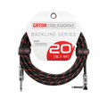 20 Foot Strt to RA Braided Instrument Cable-BRD