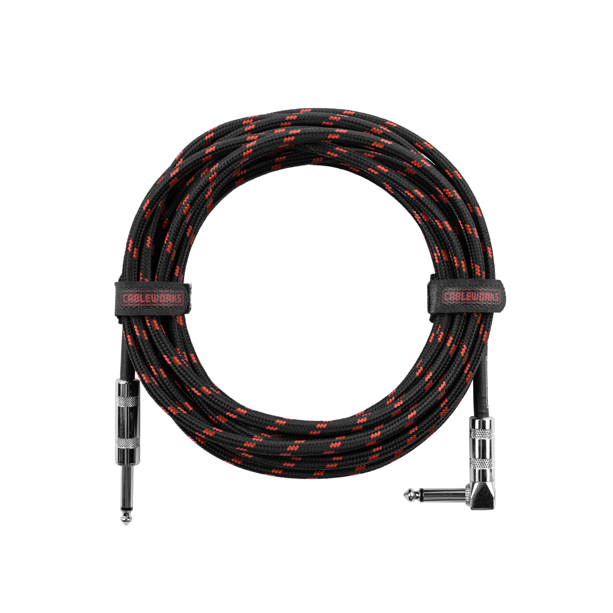 20 Foot Strt to RA Braided Instrument Cable-BRD