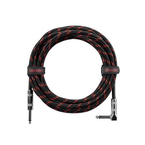 20 Foot Strt to RA Braided Instrument Cable-BRD