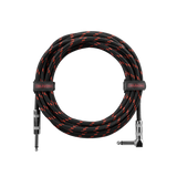 20 Foot Strt to RA Braided Instrument Cable-BRD