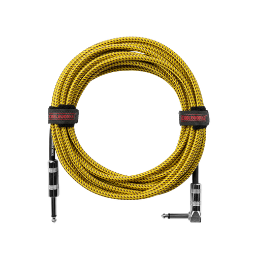 20 Foot Strt to RA Braided Instrument Cable-BRY