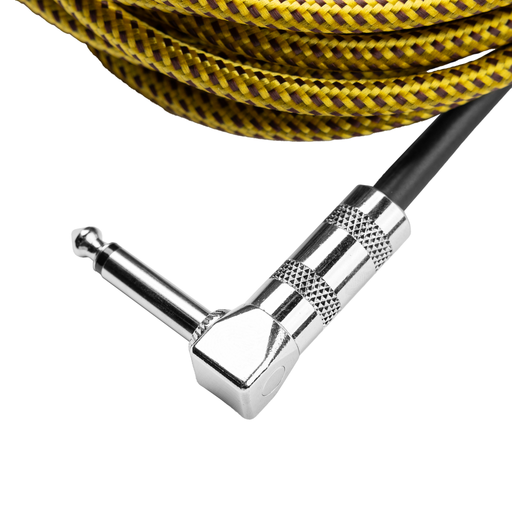 20 Foot Strt to RA Braided Instrument Cable-BRY