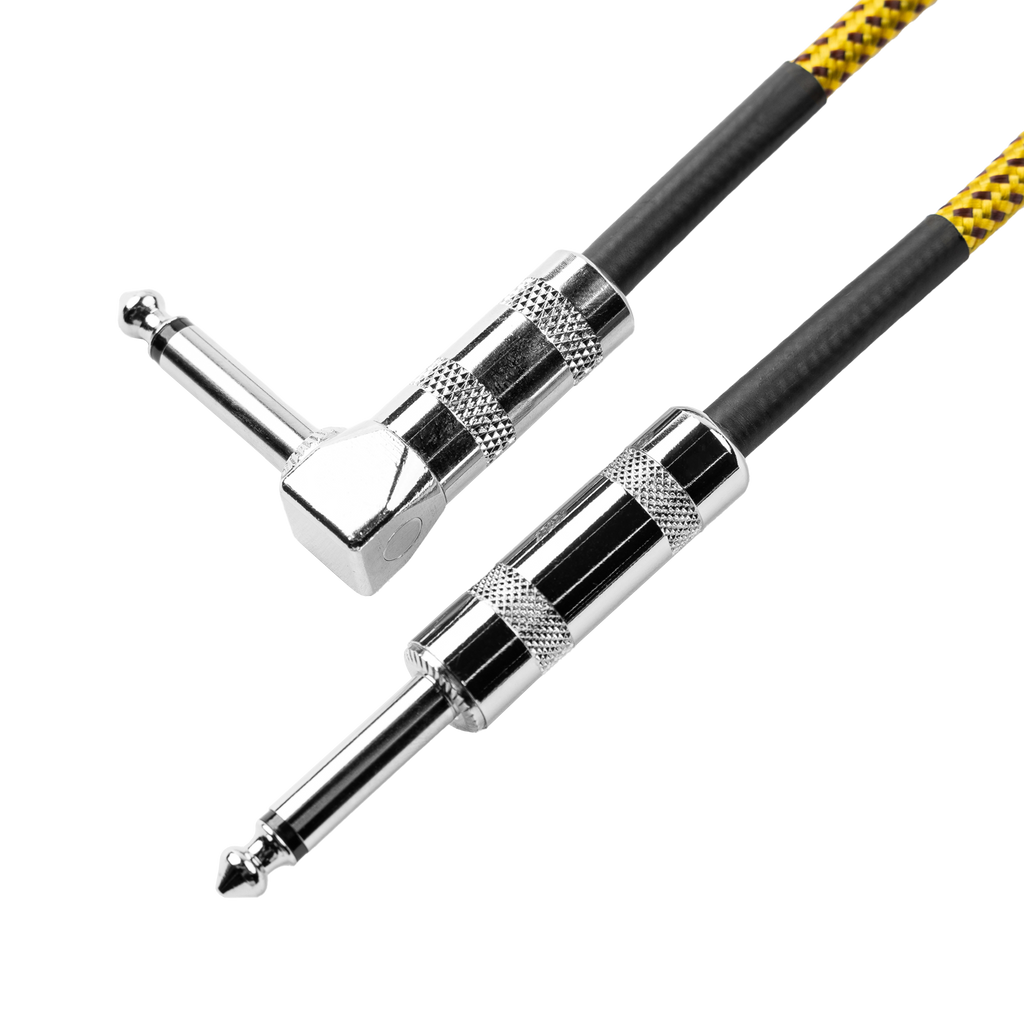 20 Foot Strt to RA Braided Instrument Cable-BRY