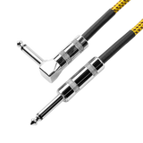 20 Foot Strt to RA Braided Instrument Cable-BRY