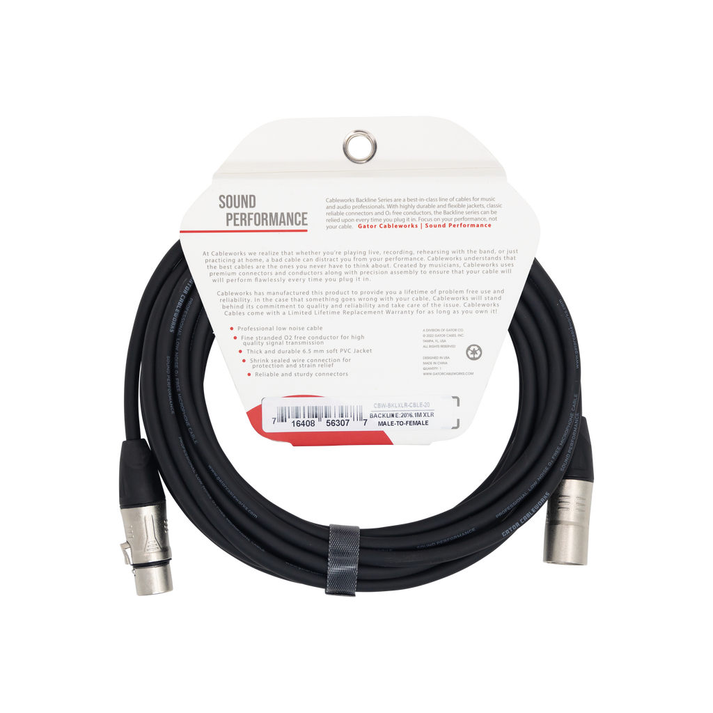 20 Foot XLR Microphone Cable