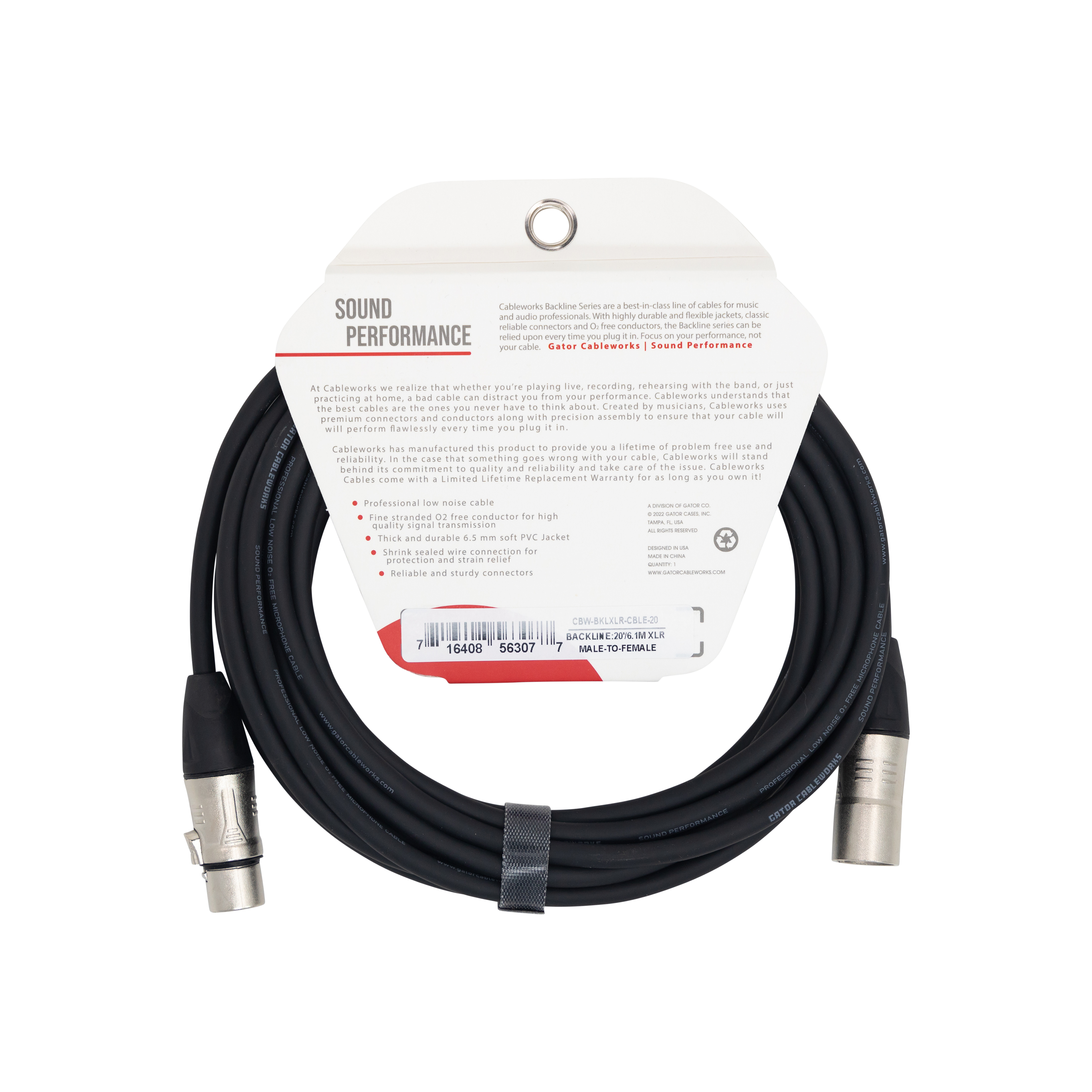 20 Foot XLR Microphone Cable