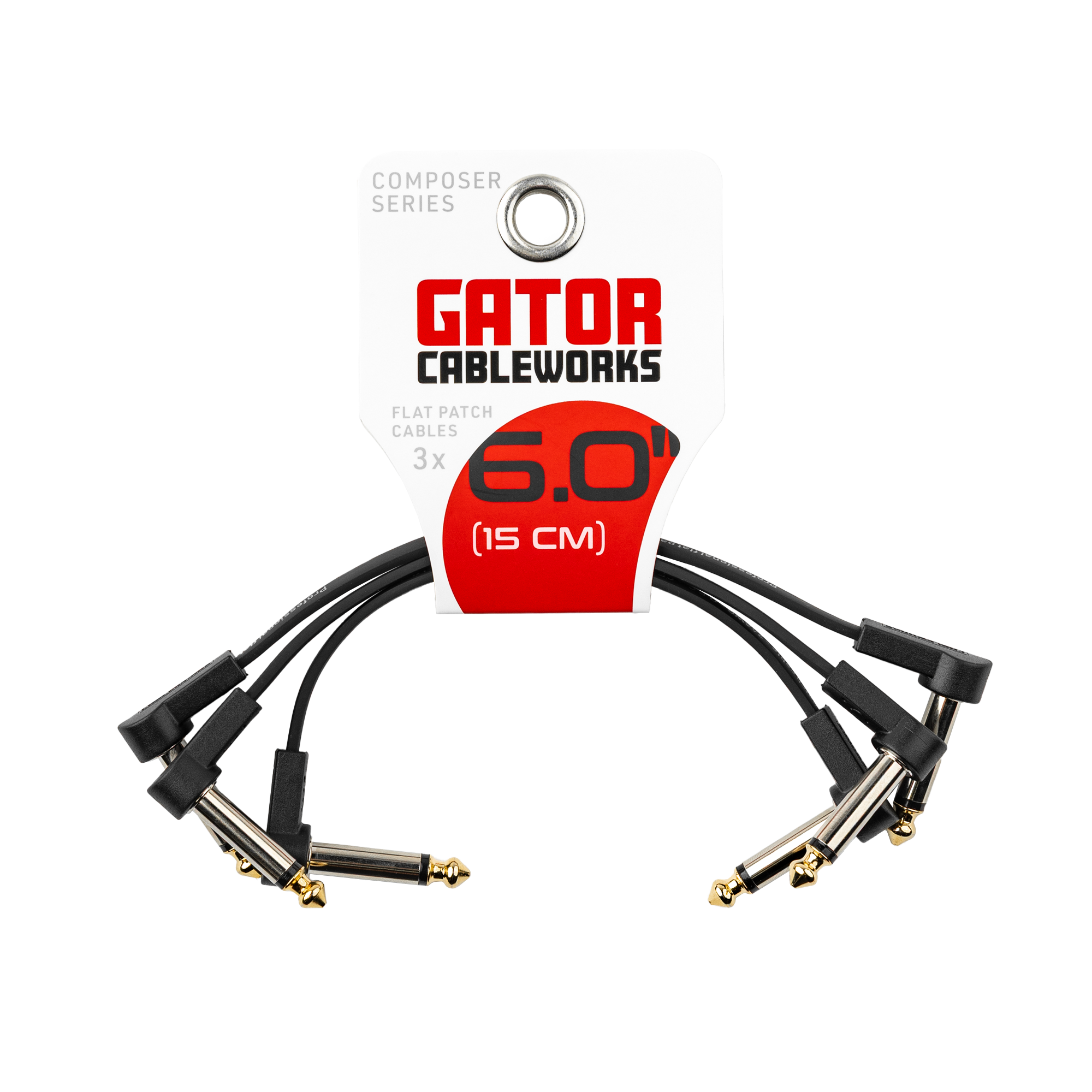 3PK of Composer Series Flat Patch Cable - 6 inch