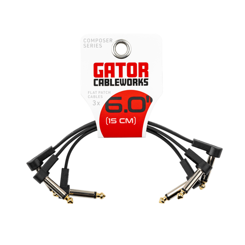 3PK of Composer Series Flat Patch Cable - 6 inch