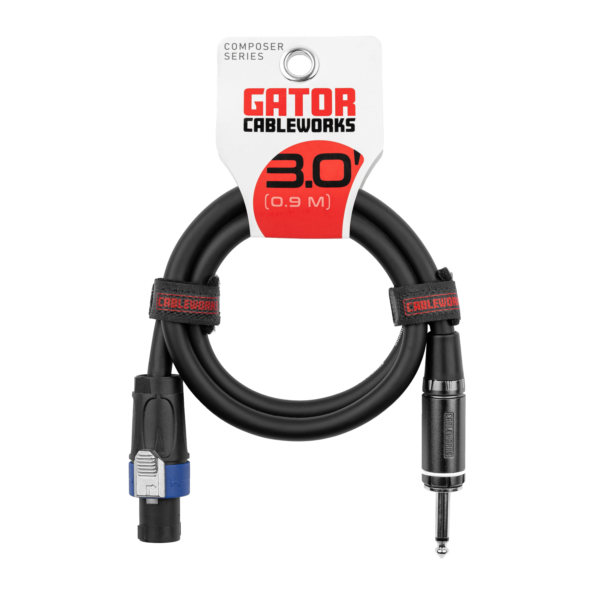 3 Foot TS to Twist Lock Connector Speaker Cable