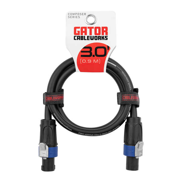 3 Foot Twist Lock Connector Speaker Cable