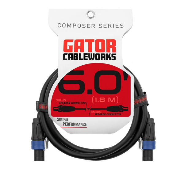 6 Foot Twist Lock Connector Speaker Cable