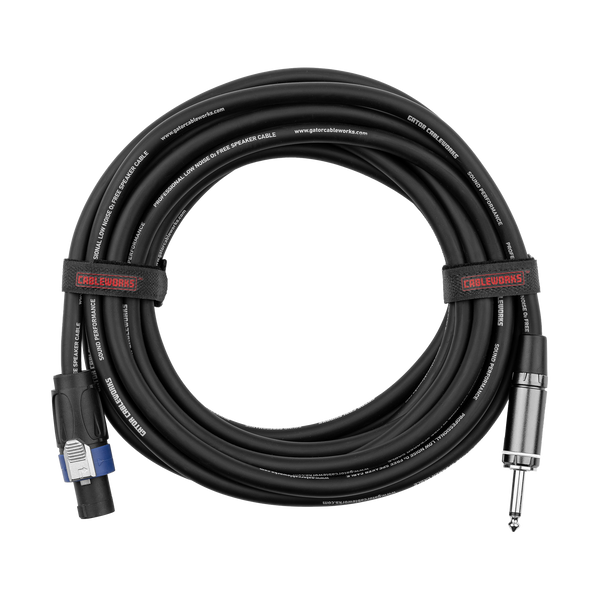 15 Foot TS to Twist Lock Connector Speaker Cable