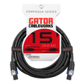 15 Foot Twist Lock Connector Speaker Cable