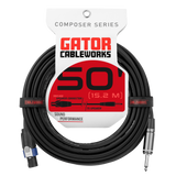 50 Foot TS to Twist Lock Connector Speaker Cable