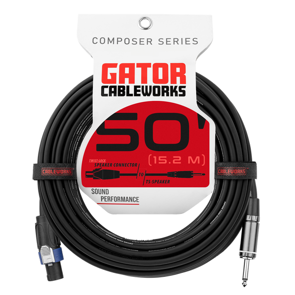 50 Foot TS to Twist Lock Connector Speaker Cable