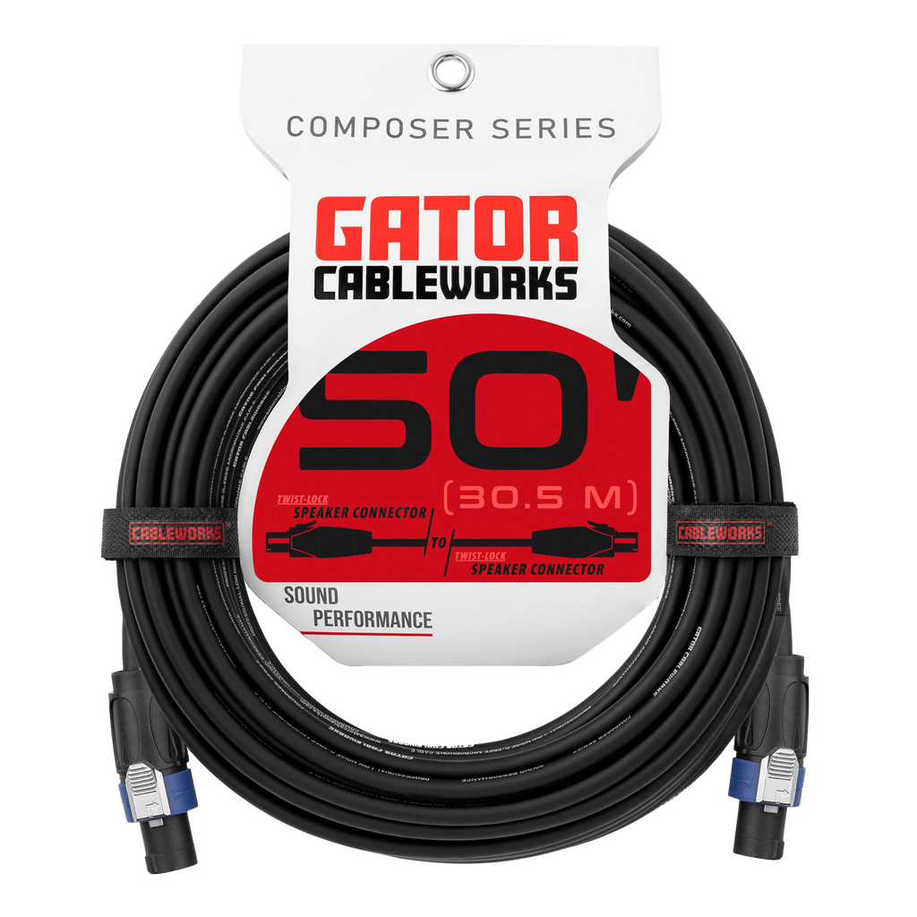 50 Foot Twist Lock Connector Speaker Cable