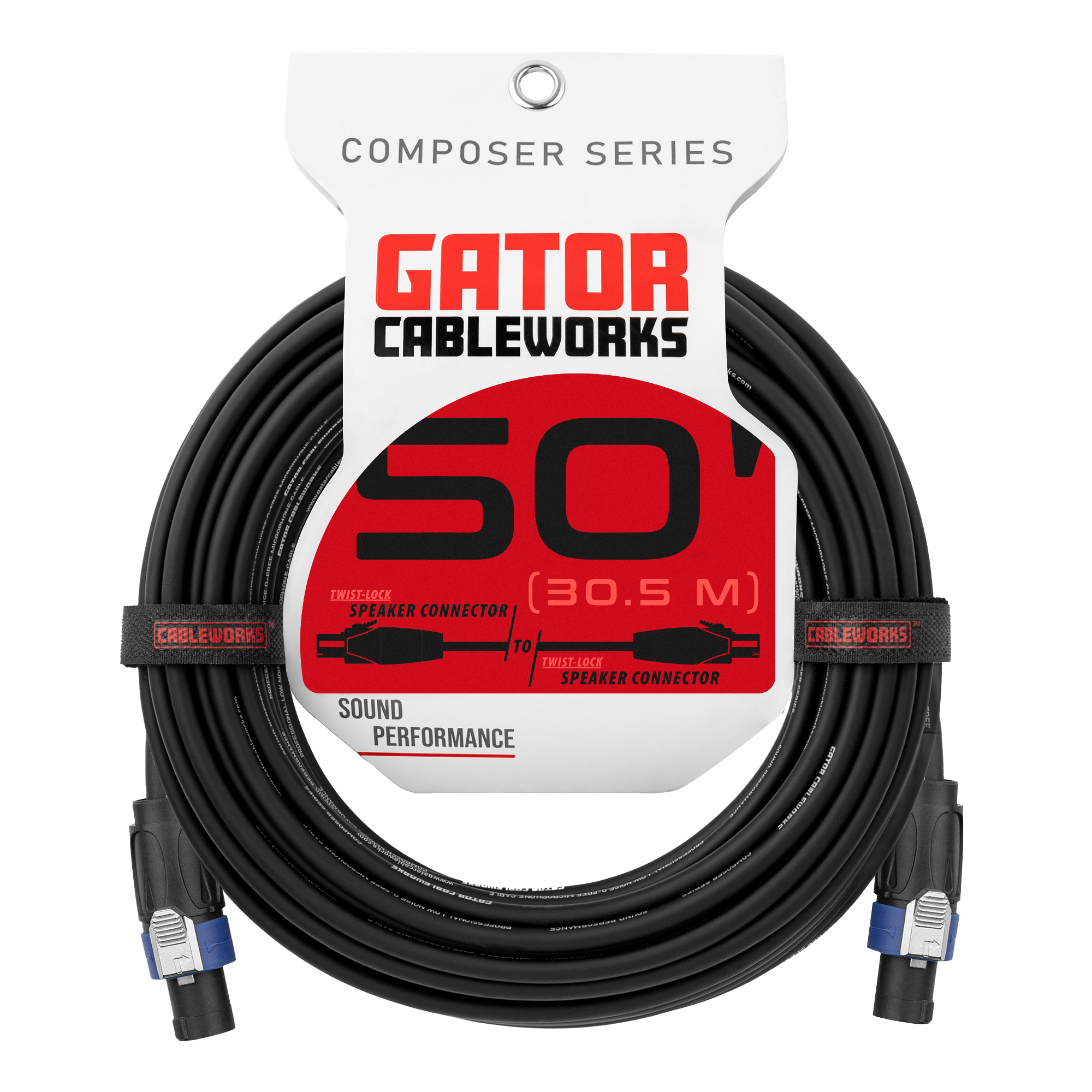 50 Foot Twist Lock Connector Speaker Cable