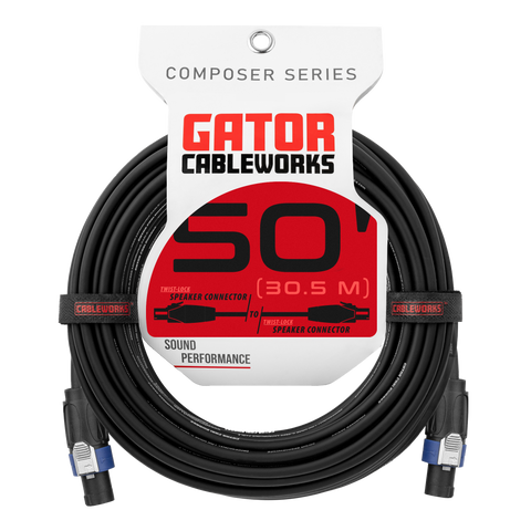 50 Foot Twist Lock Connector Speaker Cable