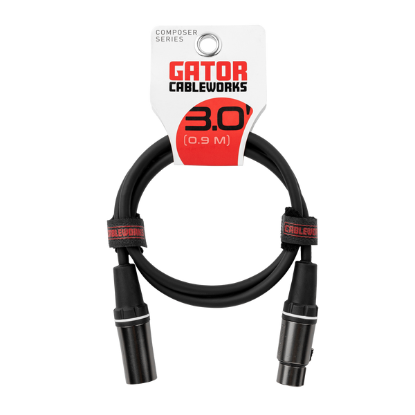 3 Foot XLR Microphone Cable - Composer