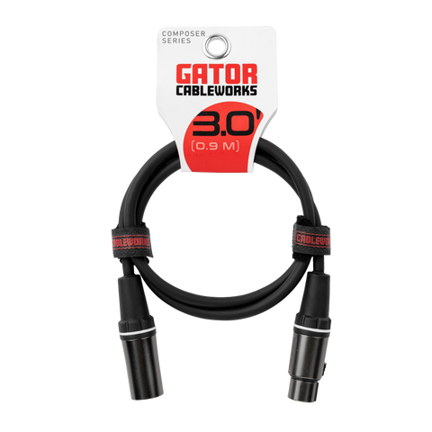 3 Foot XLR Microphone Cable - Composer