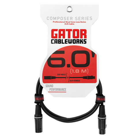6 Foot XLR Microphone Cable - Composer