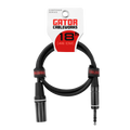 18 Inch XLR M to TRS Cable