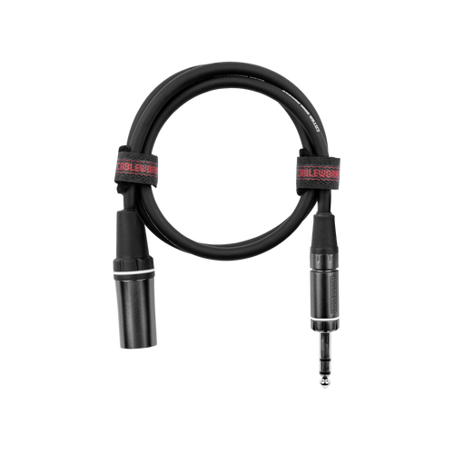 18 Inch XLR M to TRS Cable
