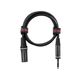 18 Inch XLR M to TRS Cable