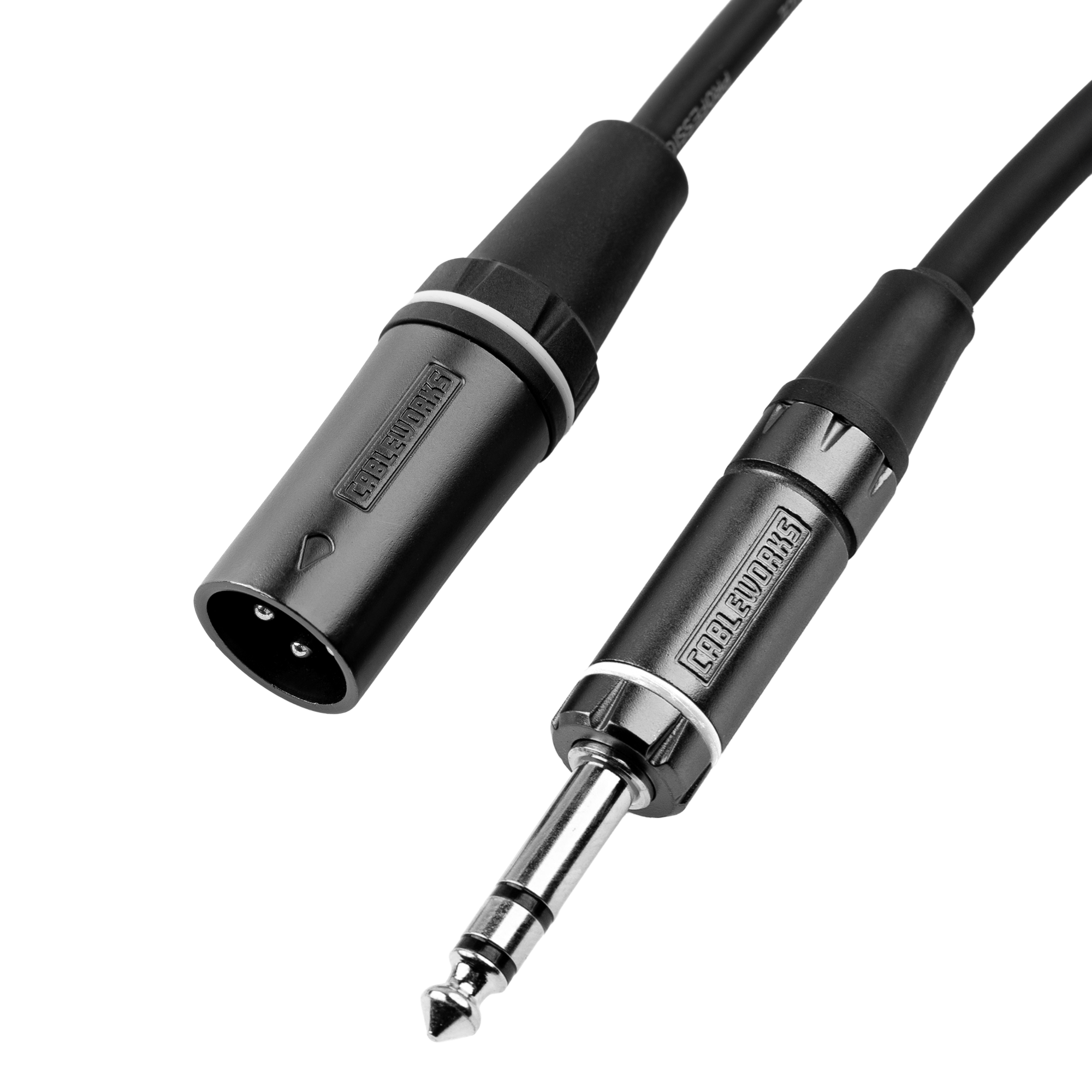 18 Inch XLR M to TRS Cable