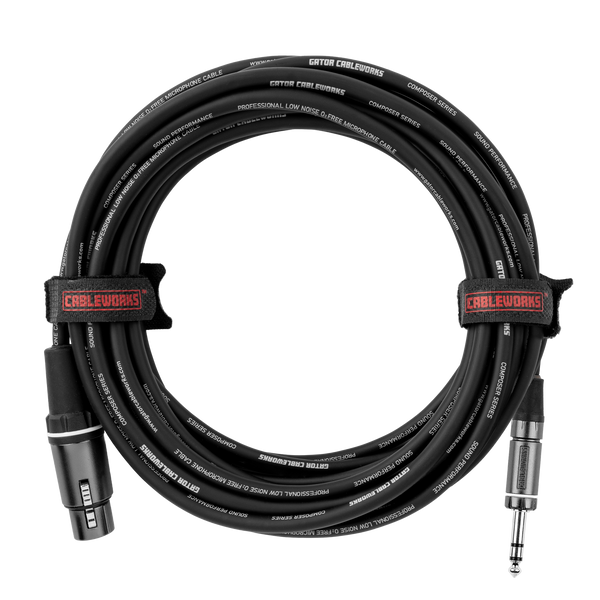 20 Foot XLR F to TRS Cable