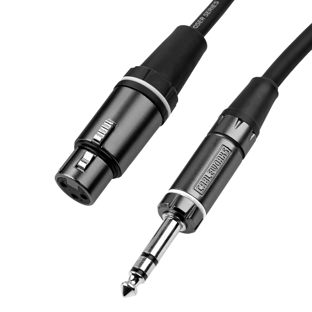 20 Foot XLR F to TRS Cable