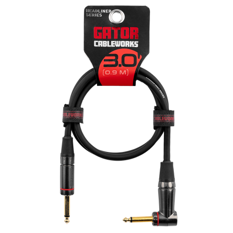 3 Foot Strt to RA Instrument Cable - Headliner
