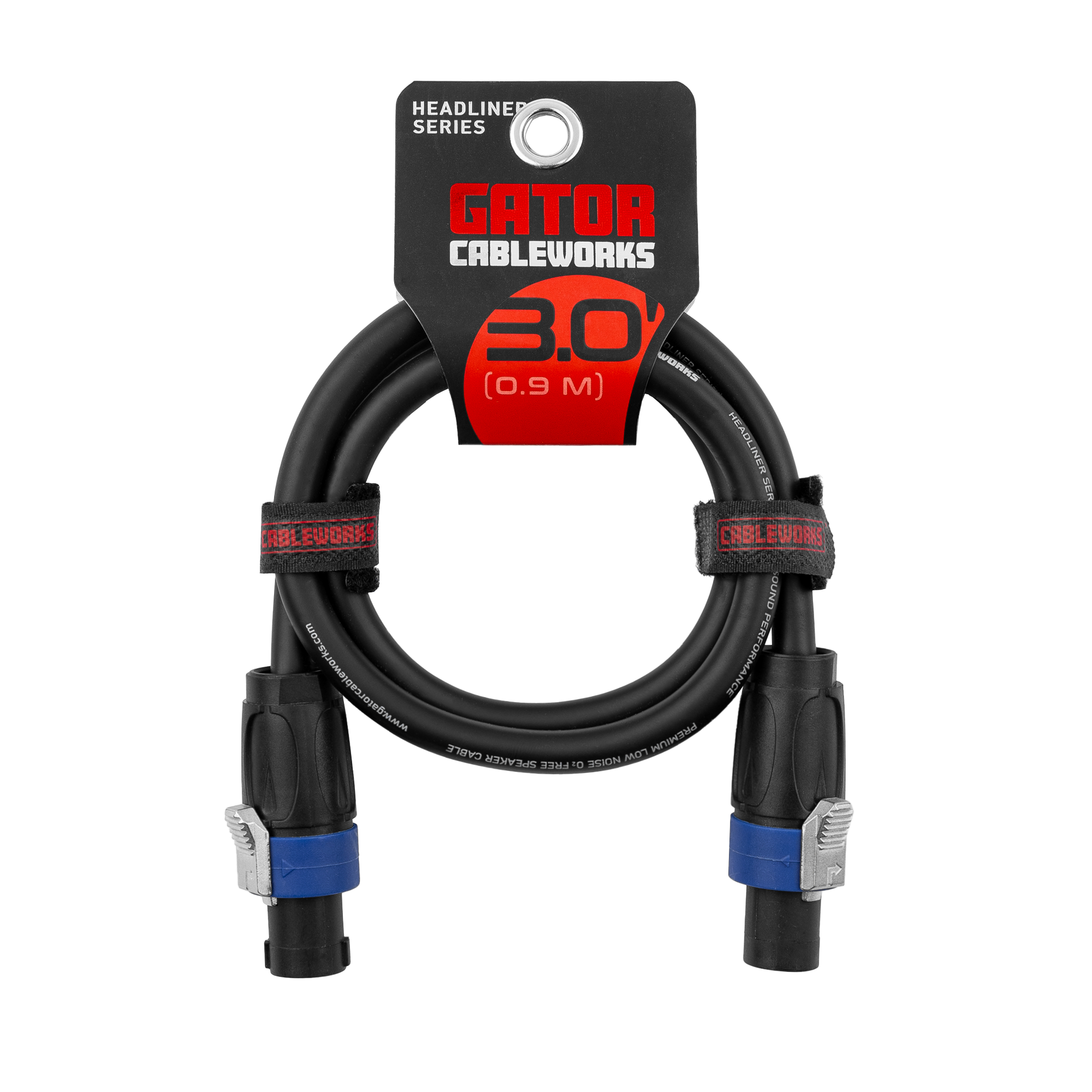 3 Foot Twist Lock Connector Speaker Cable
