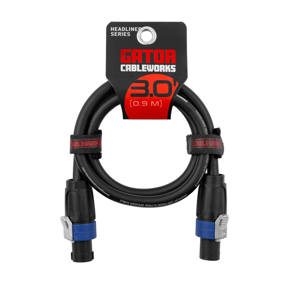 3 Foot Twist Lock Connector Speaker Cable