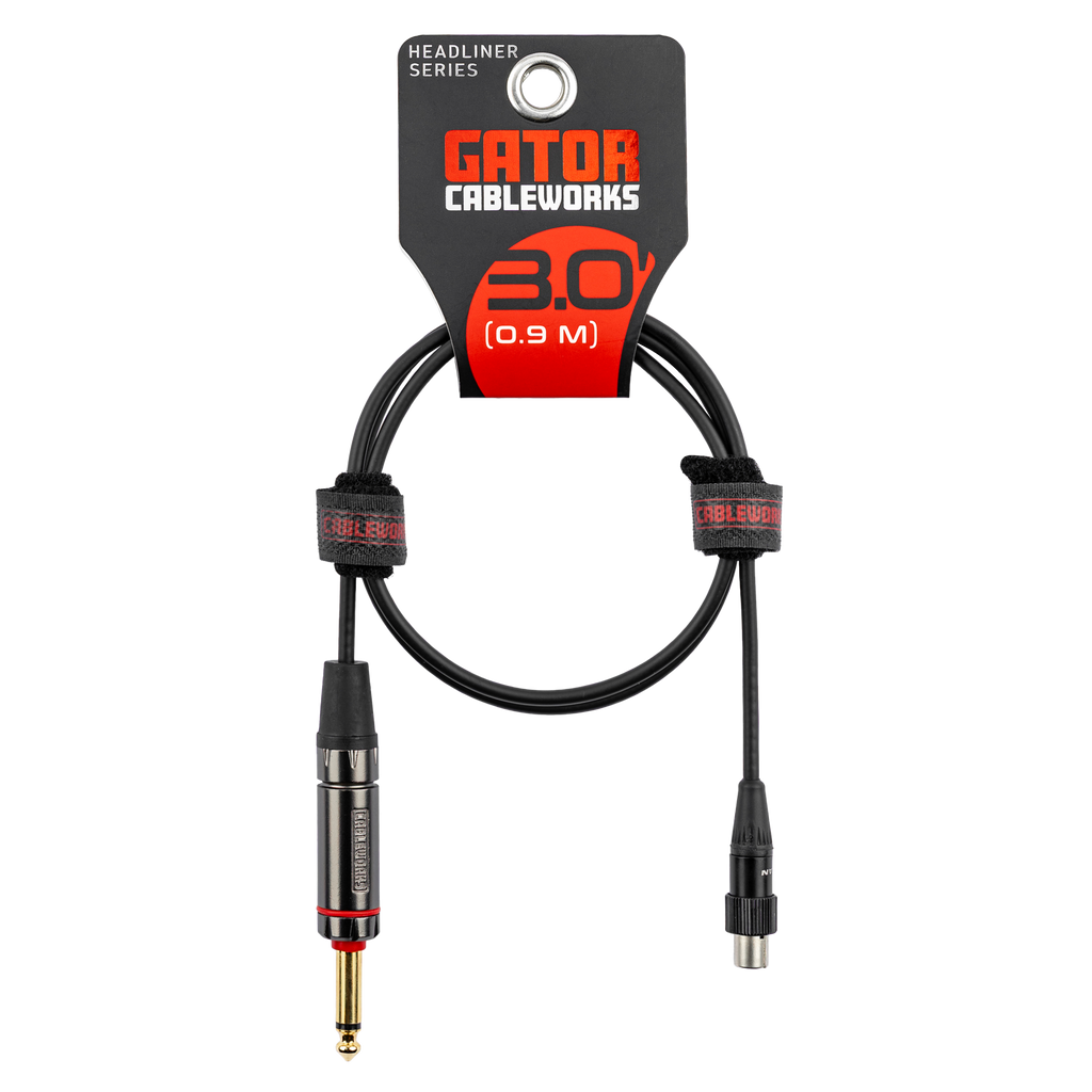 Headliner Straight Wireless Instrument Cable - 3 foot