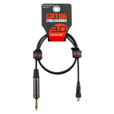 Headliner Straight Wireless Instrument Cable - 3 foot