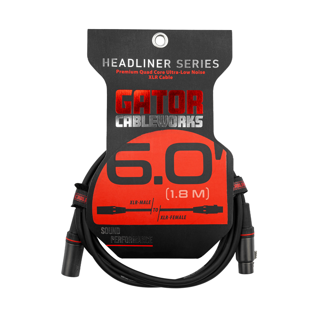6 Foot XLR Microphone Cable - Headliner