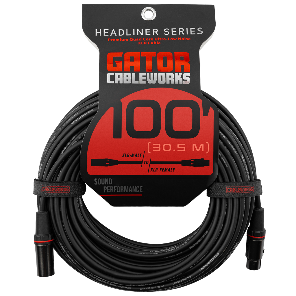 100 Foot XLR Microphone Cable - Headliner