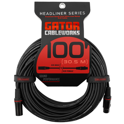 100 Foot XLR Microphone Cable - Headliner