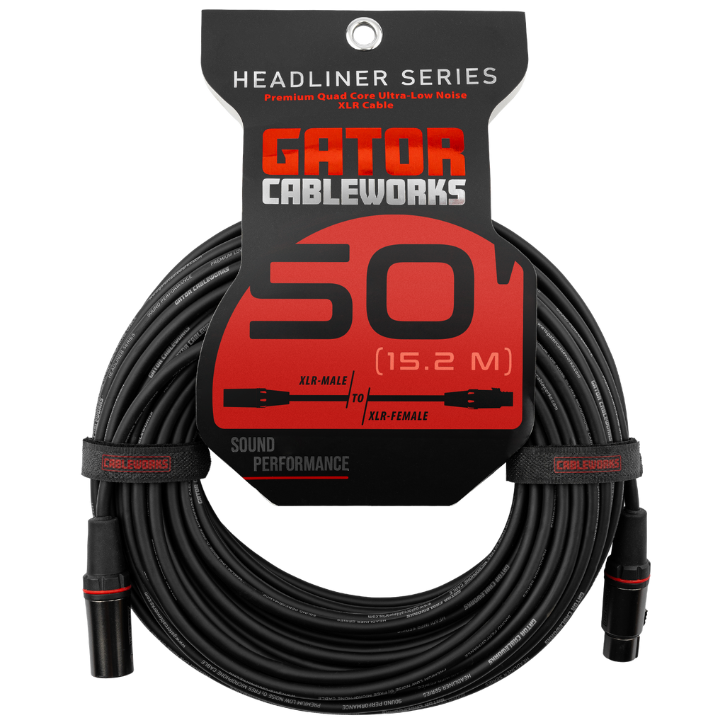 50 Foot XLR Microphone Cable - Headliner