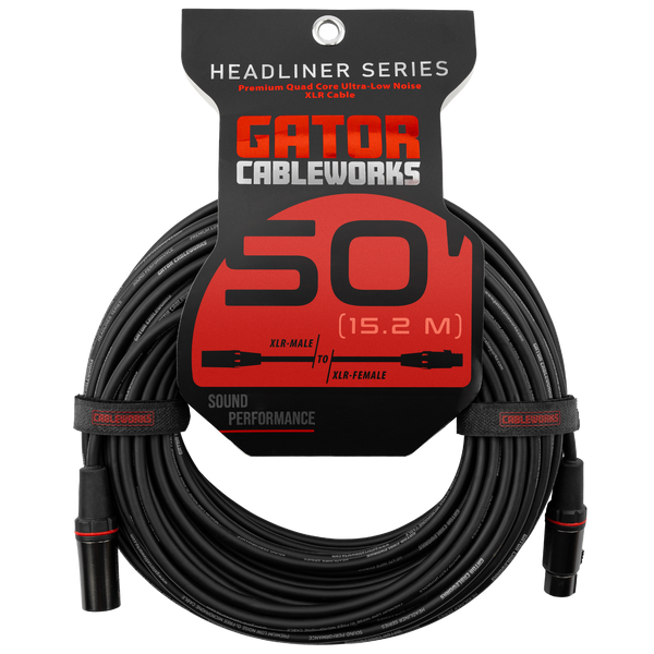 50 Foot XLR Microphone Cable - Headliner