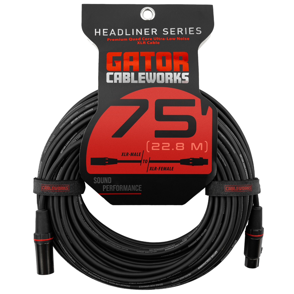 75 Foot XLR Microphone Cable - Headliner