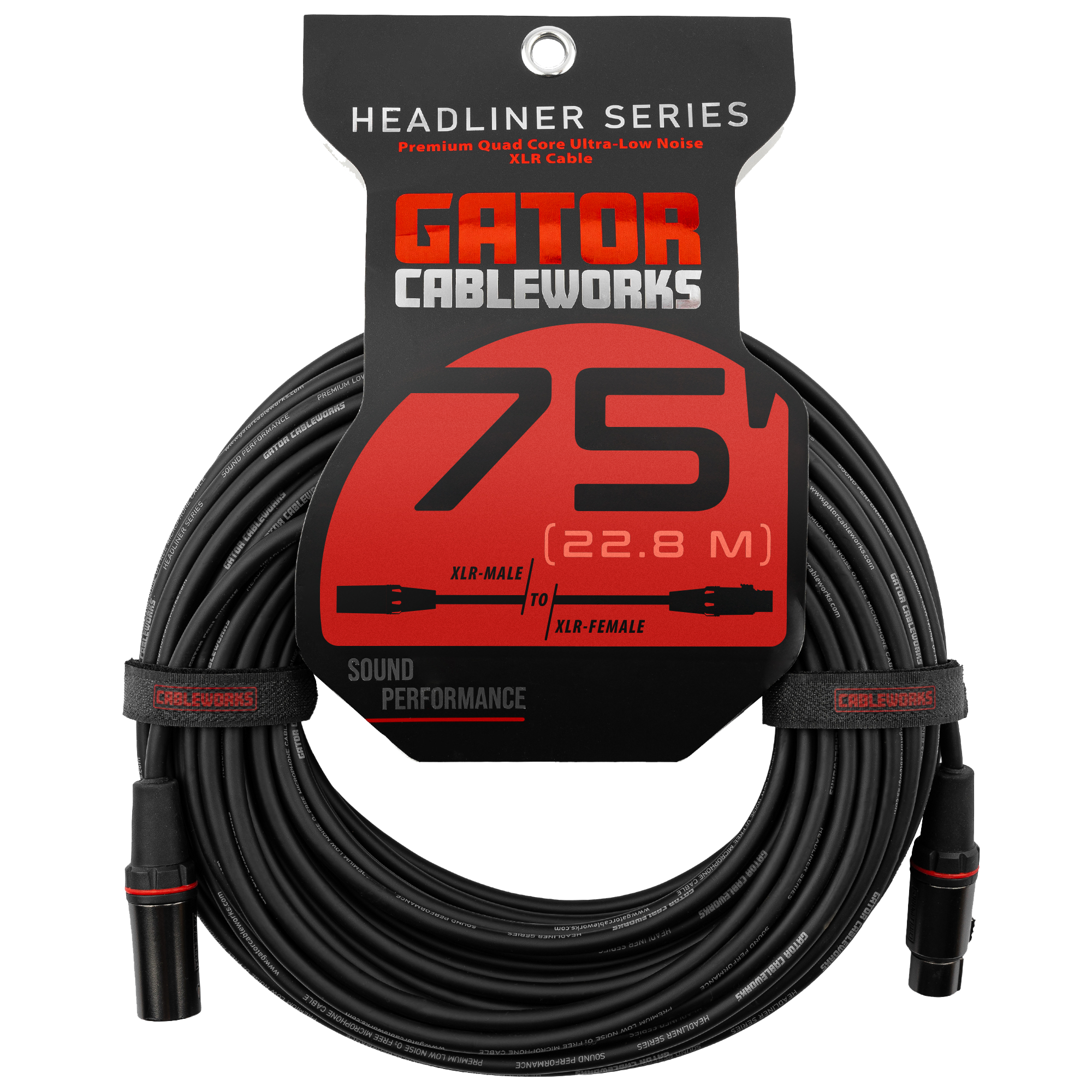 75 Foot XLR Microphone Cable - Headliner