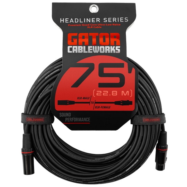 75 Foot XLR Microphone Cable - Headliner
