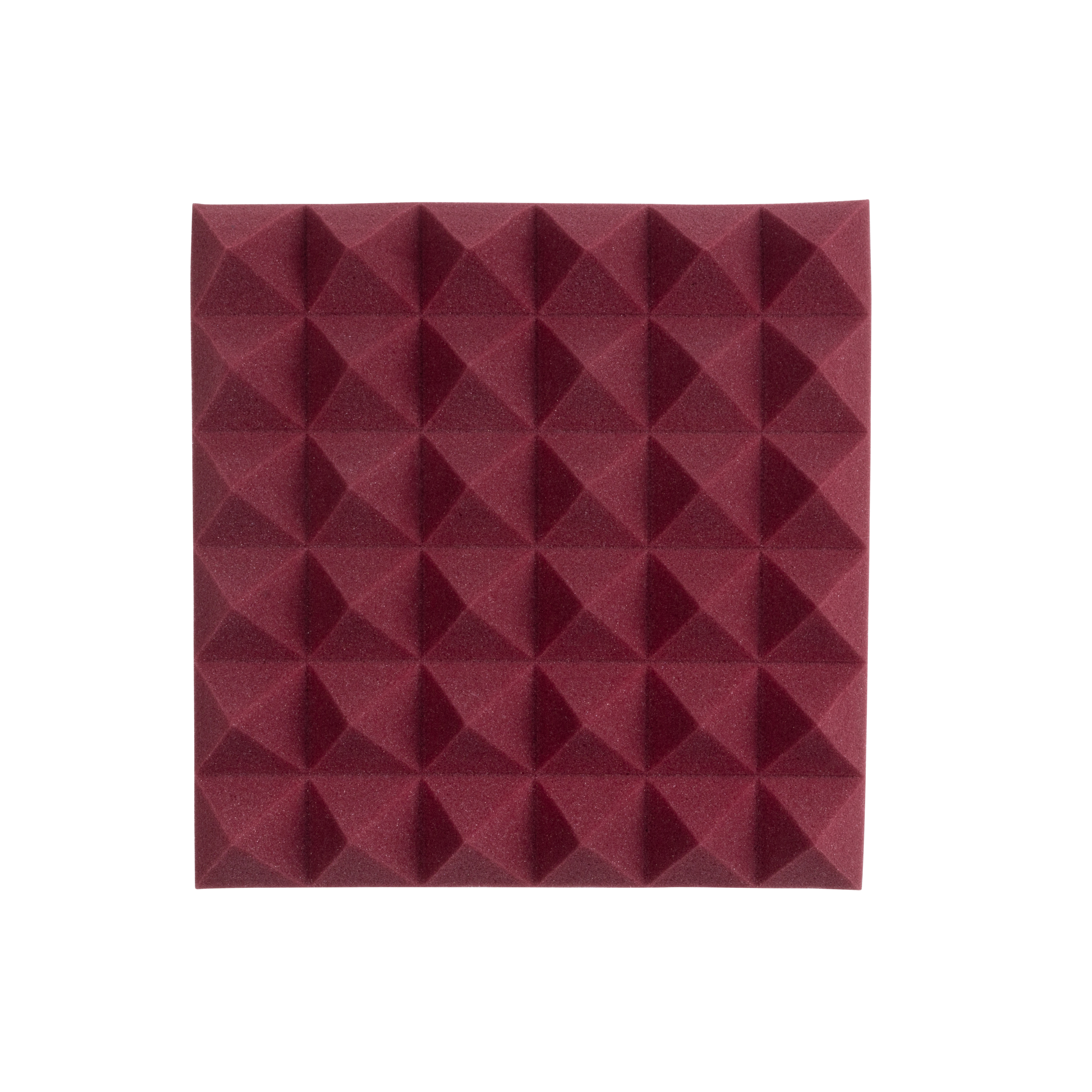 2 Pack of Burgundy 12x12" Acoustic Pyramid Panel