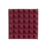 2 Pack of Burgundy 12x12" Acoustic Pyramid Panel