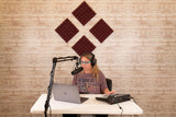 2 Pack of Burgundy 12x12" Acoustic Pyramid Panel