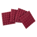 4 Pack of Burgundy 12x12" Acoustic Pyramid Panel