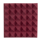 4 Pack of Burgundy 12x12" Acoustic Pyramid Panel