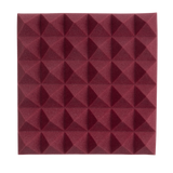 8 Pack of Burgundy 12x12" Acoustic Pyramid Panel